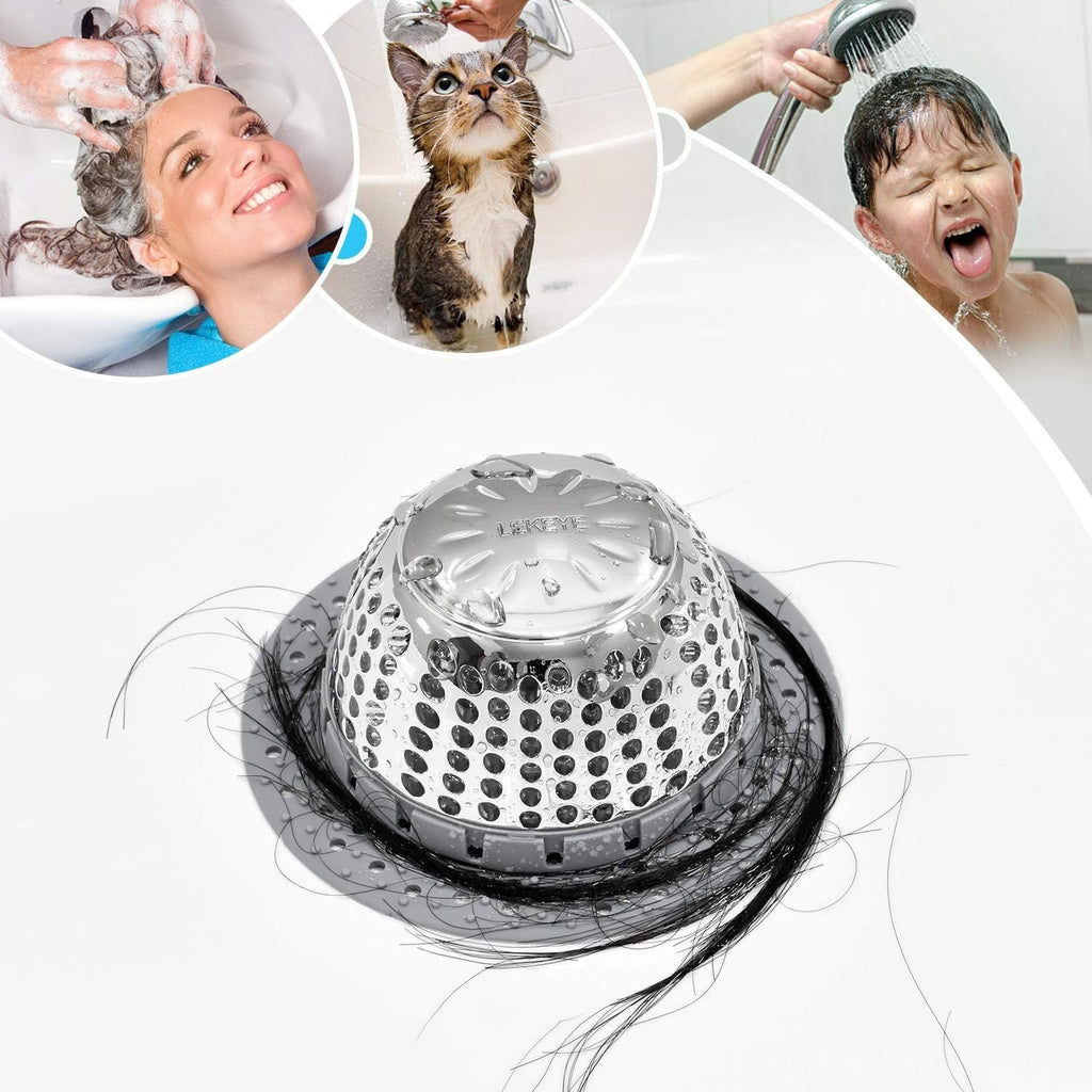 Zareline Flexible Silicone Hair Catcher - Universal Anti-Clog Drain Cover & Stopper