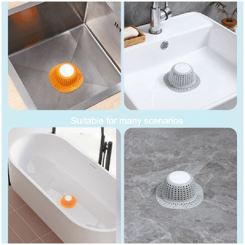 Zareline Flexible Silicone Hair Catcher - Universal Anti-Clog Drain Cover & Stopper