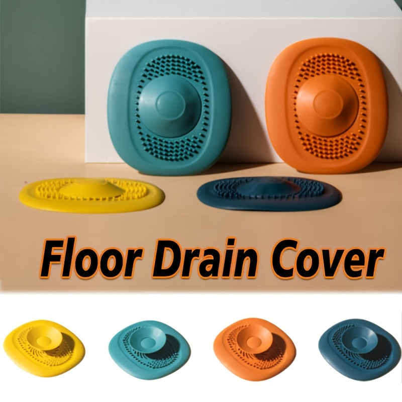 Zareline™ 4-Piece Ultra Fast Silicone Floor Drain Set - Anti-Odor Hair Catcher & Shower Filter