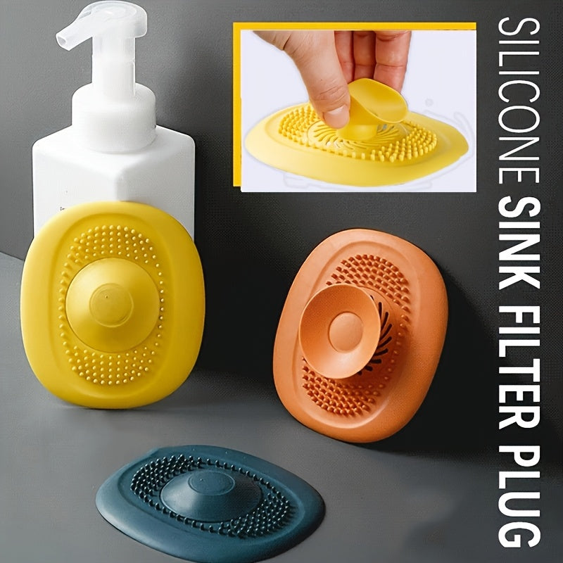 Zareline™ 4-Piece Ultra Fast Silicone Floor Drain Set - Anti-Odor Hair Catcher & Shower Filter