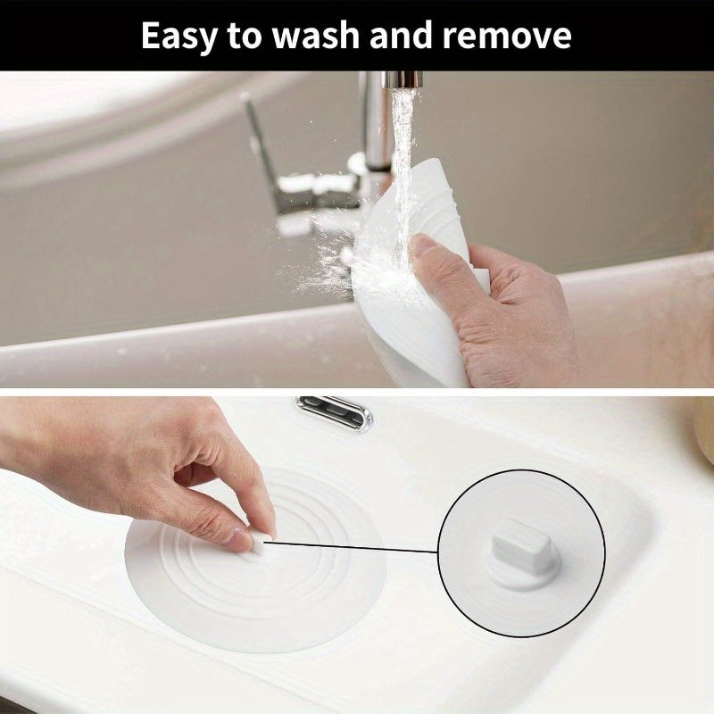 Zareline™ 2-Pack Silicone Bathtub Drain Stopper - Universal Leak-Proof Sink Plug