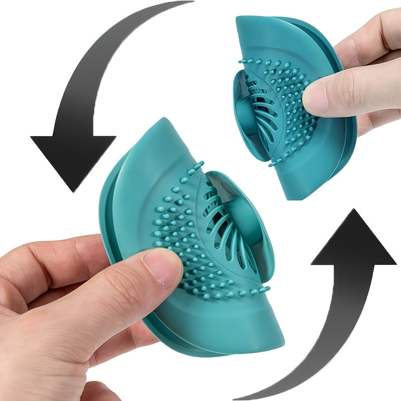 Zareline™ 4-Piece Ultra Fast Silicone Floor Drain Set - Anti-Odor Hair Catcher & Shower Filter