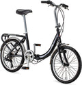 Schwinn Loop Adult Folding Bike for Men and Women, 20-inch Wheels, 7-Speed Drivetrain